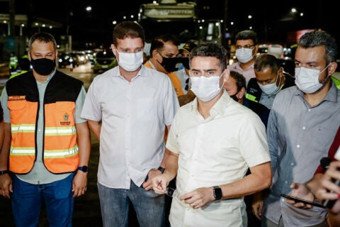 David Almeida e Marcos Rotta liberam trecho da Torquato Tapajós revitalizado para o tráfego