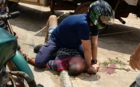 Filho imobiliza pai de 55 anos para impedi-lo de agredir a mãe