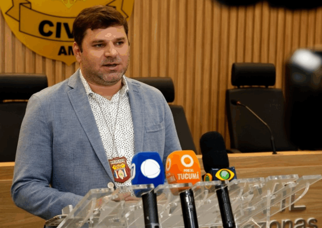 Delegado Fábio Aly, da Delegacia Especializada em Capturas e Polinter (DECP) - Foto: Divulgação/ Erlon Rodrigues/PC-AM)