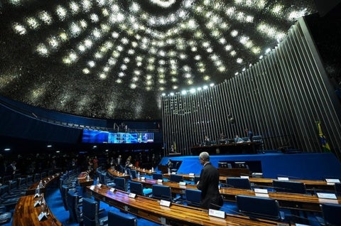 Plenário do Senado aprovou o projeto que cria 330 funções comissionadas no Superior Tribunal de Justiça - Fonte: Agência Senado/ Carlos Moura/Agência Senado