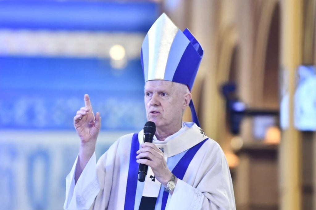 Dom Orlando Brandes celebra missa em Aparecida e pede atenção dos políticos aos mais pobres - Foto: Reprodução/ Facebook/ Santuário Nacional de Aparecida