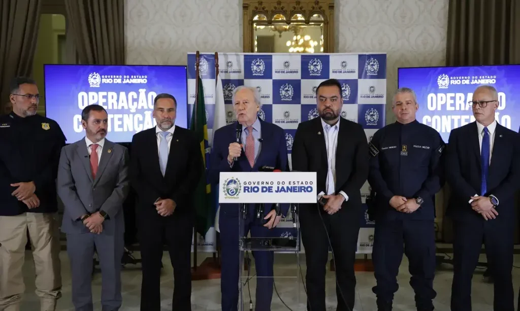 Lewandowski e Claudio Castro anunciam criação de escritório emergencial no Rio - Foto: Fernando Frazão/Agência Brasil