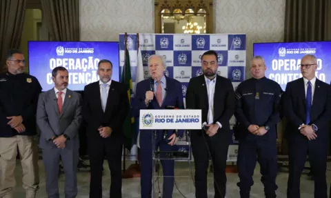 Lewandowski e Claudio Castro anunciam criação de escritório emergencial no Rio - Foto: Fernando Frazão/Agência Brasil