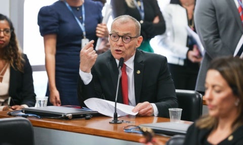 Senador Fabiano Contarato durante sessão no Senado Federal - Foto: Lula Marques/ Agência Brasil