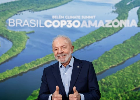 Presidente da República, Luiz Inácio Lula da Silva, durante a recepção oficial dos Chefes de Delegação da Cúpula do Clima (COP30). Parque da Cidade – Belém (PA - Foto: Ricardo Stuckert / PR