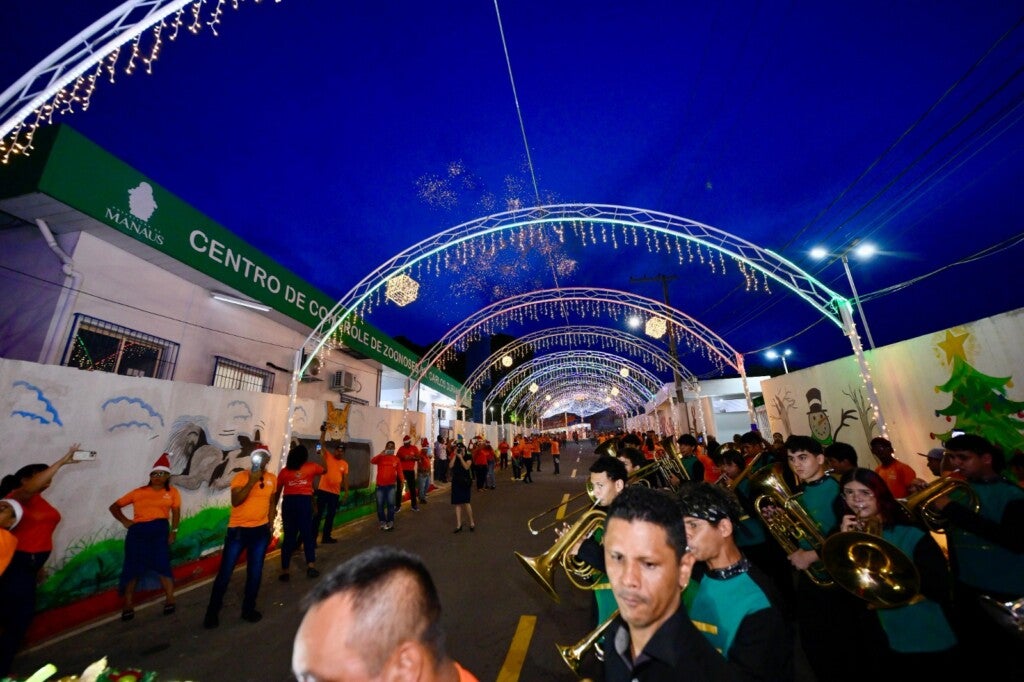 Corredor natalino da Semulsp é inaugurado na Compensa e passa a integrar a programação oficial de fim de ano em Manaus - Foto: Dhyeizo Lemos / Semcom-Prefeito