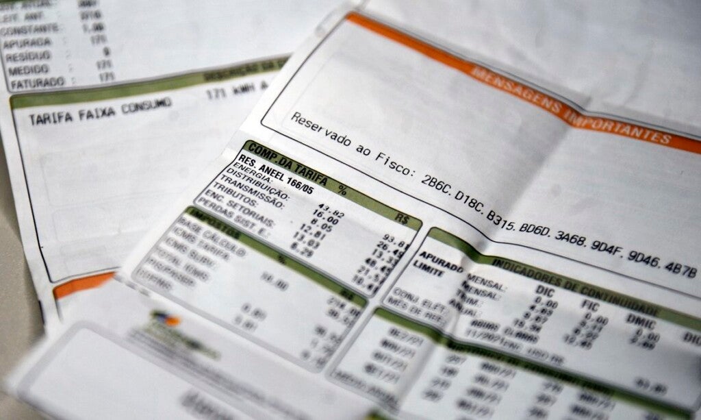 Aneel manteve a bandeira vermelha 1 por causa do baixo nível dos reservatórios - Foto: Marcello Casal JrAgência Brasil