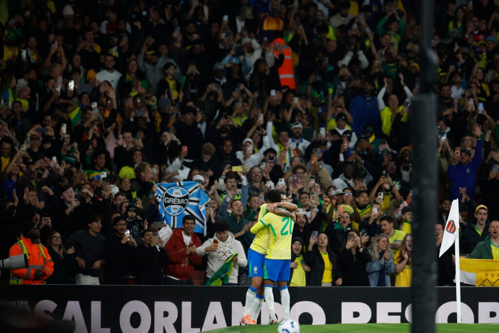 Brasil durante amistoso contra Senegal no Emirates Stadium, em Londres - Foto: Flickr / CBF