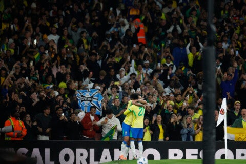 Brasil durante amistoso contra Senegal no Emirates Stadium, em Londres - Foto: Flickr / CBF