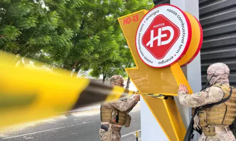 Polícia Civil cumpre mandados de busca e apreensão em postos e imóveis ligados ao esquema de lavagem de dinheiro - Foto: SSP-PI/Divulgação