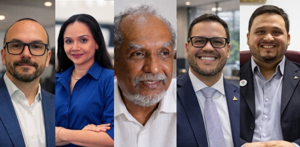 Da esquerda para a direita: Nestor Ayala, Michelle Guimarães, José Reinaldo, Leopoldo Augusto Melo Montenegro Junior e Luiz Frederico Oliveira