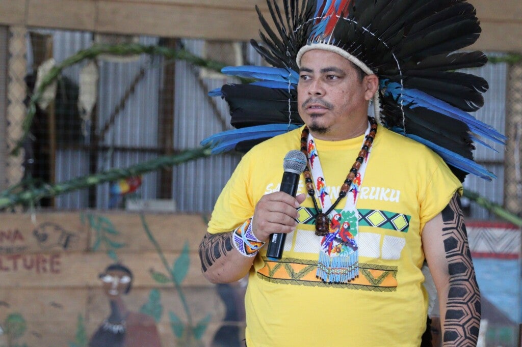 Ismael Munduruku, candidato da Rede ao Senado pelo Amazonas nas Eleições 2026 - Foto: Reprodução